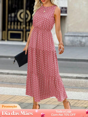 Vestido Longo Com Estampa Animal Print E Recorte Vestido Longo Com Estampa Animal Print E Recorte